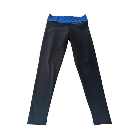 Victorias Secret Pink Yoga Pants Womens Small Foldover Polka Dot Y2K Leggings - Picture 4 of 4